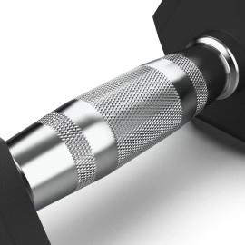 Single Piece Rubber Dumbbell 10 KG  