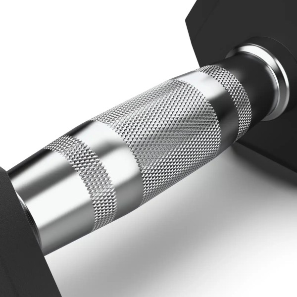 Single Piece Rubber Dumbbell 2.5 KG  
