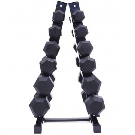 6-Tier Vertical A-Frame Steel Dumbbell Rack 
