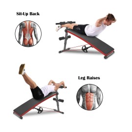 Sit Up Adjustable Workout Bench 