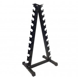 10-Tier Vertical A-Frame Steel Dumbbell Rack