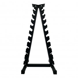 10-Tier Vertical A-Frame Steel Dumbbell Rack