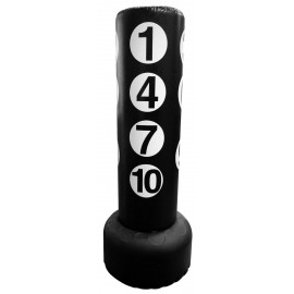 Free Standing Punching Bag Black Printed Numbers