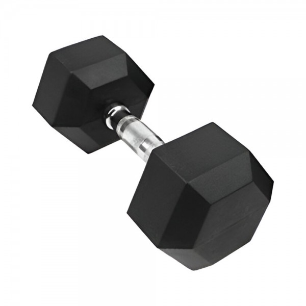Single Piece Rubber Dumbbell 2.5 KG  