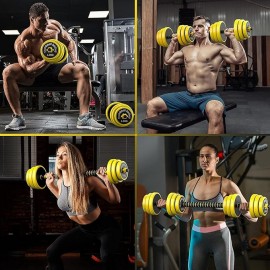 Dumbbell Set with Barbell 15kg 